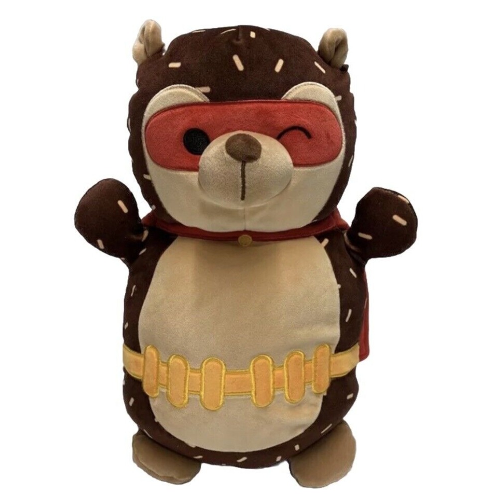 Squishmallows 14" HugMees‎ Hans Hedgehog Superhero Costume Halloween Squad NEW